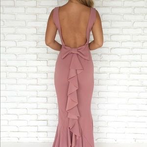Backless Bow Back Dress